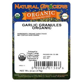 Garlic Granules Org 6 Oz
