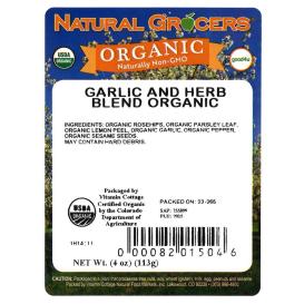 Garlic N Herb Blend Org 4 Oz