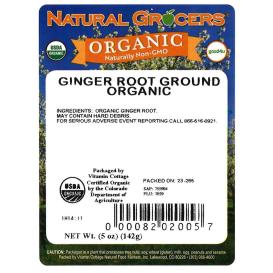 Ginger Root Ground Org 5 Oz