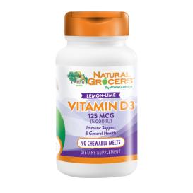 Vitamin D3 5000 Iu Lemon 90 Chw