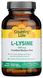L-lysine 500 Mg W/b6 100 Veg
