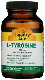 L-tyrosine 500mg W/b6 100 Veg