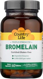 Trpl Strgth Bromelain 1000 Gd 60 Tab
