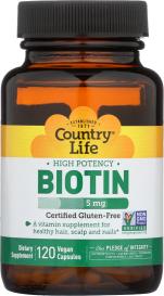 Edpb High Potency Biotin 120 Veg