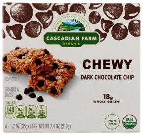 Organic Dark Chocolate Chip Chewy Granola Bars 7.4 Oz