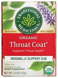Organic Throat Coat Herbal Tea 16 Ct