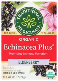 Organic Echinacea Elderberry Herbal Tea 16 Ct