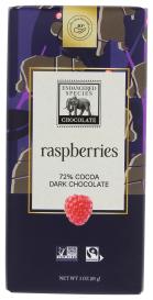 Fair Trade Raspberries 72% Cocoa Dark Chocolate Bar 3 Oz