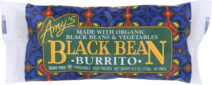 Black Bean & Vegetables Burrito 6 Oz