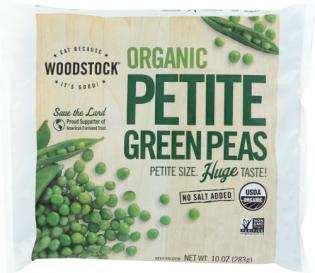 Organic Frozen Petite Green Peas 10 Oz