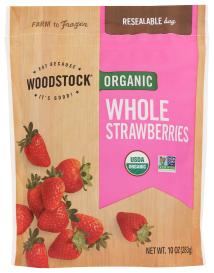 Organic Frozen Whole Strawberries 10 Oz