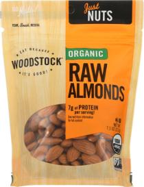 Organic Raw Almonds 8 Oz