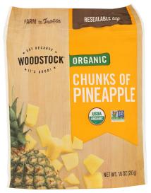 Organic Frozen Pineapple Chunks 10 Oz