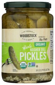 Pickles Dill Whole Org 24 Oz