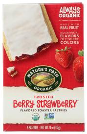 Organic Fair Trade Frosted Berry Strawberry Toaster Pastries 11 Oz