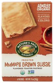 Organic Fair Trade Frosted Mmmaple Brown Sugar Toaster Pastries 11 Oz