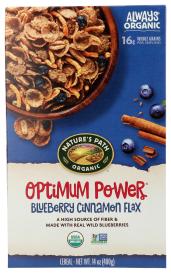 Organic Optimum Power Blueberry Cinnamon Flax Cereal 14 Oz