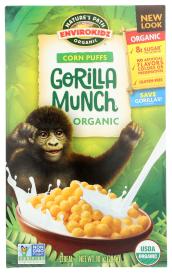 Organic Gluten-free Envirokidz Gorilla Munch Corn Puffs Cereal 10 Oz