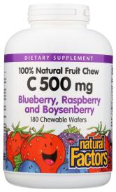 C Fruit Chews - Bl/ra/bo 180 Chw