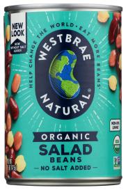 Organic No Salt Added Salad Beans 15 Oz