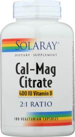 Cal-mag Citrate With Vitami 180 Veg