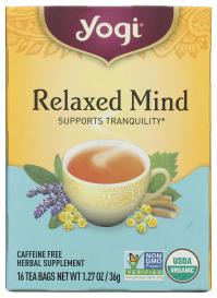 Organic Relaxed Mind Herbal Tea 16 Ct