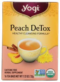 Organic Peach Detox Herbal Tea 16 Ct