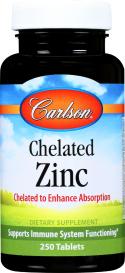 Chelated Zinc 250 Tab