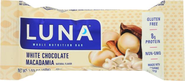 Gluten-free White Chocolate Macadamia Luna Whole Nutrition Bar 1.69 Oz
