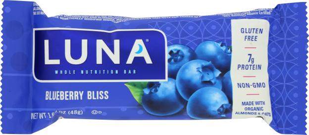 Gluten-free Blueberry Bliss Luna Whole Nutrition Bar 1.69 Oz