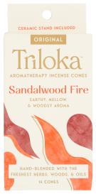 Tri Cones Sandalwood Fire 14 Ct