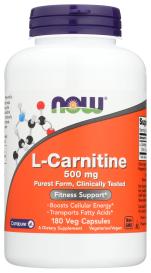 L-carnitine 500 Mg 180 Veg