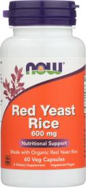 Red Yeast Rice Ext 600 Mg 60 Veg