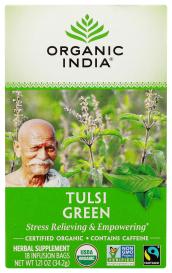 Organic Tulsi Green Tea 18 Ct