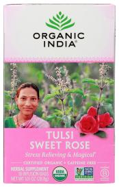 Organic Sweet Rose Tulsi Herbal Tea 18 Ct