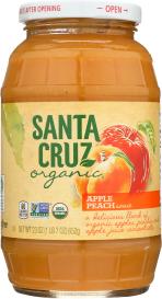 Organic Peach Applesauce 23 Oz