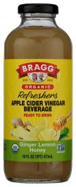 Acv Refrshr Gngr Lem Hny Org 16 Oz