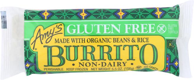 Gluten-free Non-dairy Beans & Rice Burrito 5.5 Oz