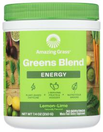Grn Superfd Energy Lemon Lime 7.4 Oz