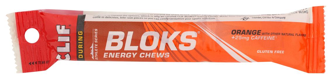 Gluten-free Orange Bloks With Caffeine Energy Chews 2.1 Oz