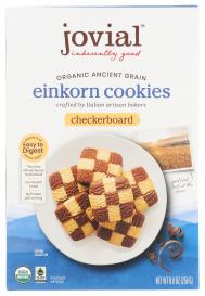 Organic Cherckerboard Ancient Grain Einkorn Cookies 8.8 Oz