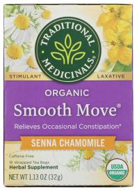 Organic Chamomile Smooth Move Herbal Tea 16 Ct
