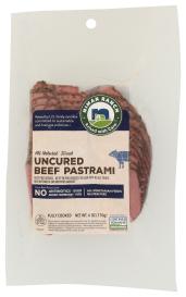 Sliced Uncured Beef Pastrami (bronze) 6 Oz