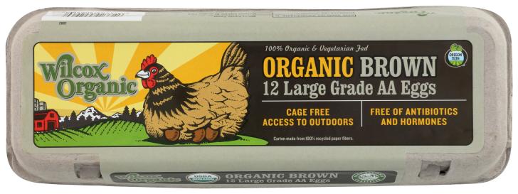 Organic Free-range Grade Aa Large Brown Eggs (bronze) 12 Ct