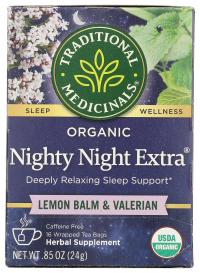 Organic Nighty Night Valerian Herbal Tea 16 Ct