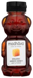 Organic Unfiltered Golden Honey Bear Squeeze Bottle 12 Oz