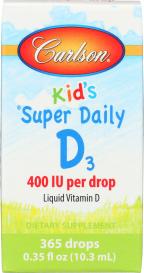 Super Daily D3 For Kid 400iu 0.35 Oz