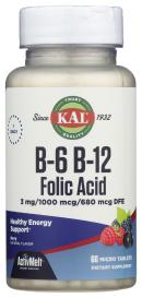 B-6 B-12 Folic Acid Activmelt 60 Tab