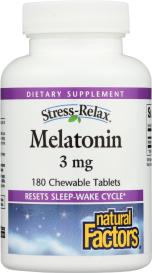 Stress-relax Melatonin 3 Mg 180 Chw