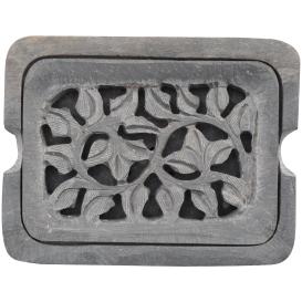 Soapdish Carved Flora 1 Ct